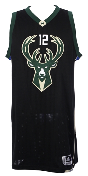 2016 (December 20) Jabari Parker Milwaukee Bucks Game Worn Alternate Jersey (MEARS A10/Fanatics Authentic) 