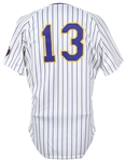 1988 Billy Jo Robidoux Milwaukee Brewers Game Worn Home Jersey (MEARS LOA)