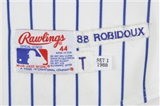 1988 Billy Jo Robidoux Milwaukee Brewers Game Worn Home Jersey (MEARS LOA)