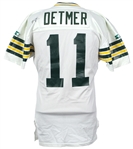1993 Ty Detmer Green Bay Packers Signed Road Jersey (MEARS LOA/JSA)
