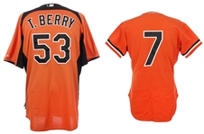 1980's-2010's Baltimore Orioles Jerseys - Lot of 2 w/ 1980's Rawlings Salesman Sample & 2010's Spring Training (MEARS LOA)