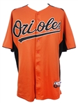 1980's-2010's Baltimore Orioles Jerseys - Lot of 2 w/ 1980's Rawlings Salesman Sample & 2010's Spring Training (MEARS LOA)