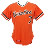 1980's-2010's Baltimore Orioles Jerseys - Lot of 2 w/ 1980's Rawlings Salesman Sample & 2010's Spring Training (MEARS LOA)