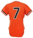 1980's-2010's Baltimore Orioles Jerseys - Lot of 2 w/ 1980's Rawlings Salesman Sample & 2010's Spring Training (MEARS LOA)