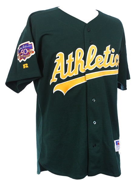 1997 Ben Grieve Oakland Athletics Signed Game Worn Alternate Jersey (MEARS LOA/JSA/Team COA)