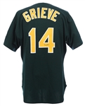 1997 Ben Grieve Oakland Athletics Signed Game Worn Alternate Jersey (MEARS LOA/JSA/Team COA)