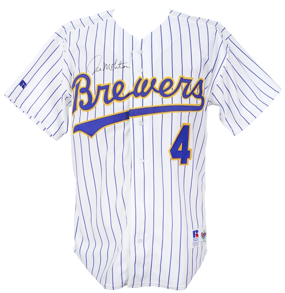 1990s Paul Molitor Milwaukee Brewers Signed Jersey (JSA)