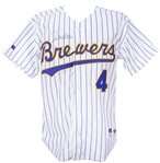 1990s Paul Molitor Milwaukee Brewers Signed Jersey (JSA)