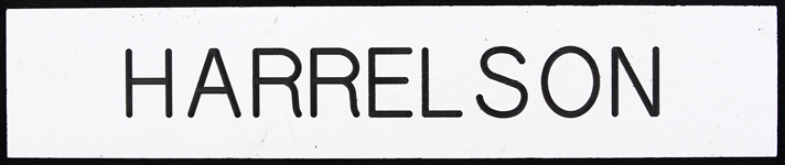 1972 Bud Harrelson New York Mets Shea Stadium 2" x 10" Locker Room Nameplate (MEARS LOA)