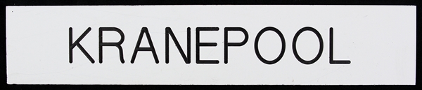 1972 Ed Kranepool New York Mets Shea Stadium 2" x 10" Locker Room Nameplate (MEARS LOA)