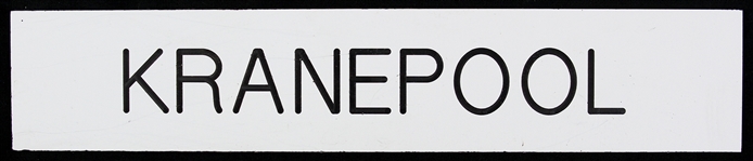 1972 Ed Kranepool New York Mets Shea Stadium 2" x 10" Locker Room Nameplate (MEARS LOA)