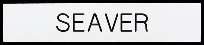 1972 Tom Seaver New York Mets Shea Stadium 2" x 10" Locker Room Nameplate (MEARS LOA)