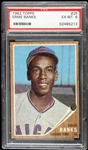 1962 Ernie Banks Chicago Cubs Topps Trading Card (PSA EX-MT 6)