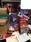 1970s-1990s Memorabilia Assortment of Hockey, Football, Baseball, Basketball Lot (150+ Items)