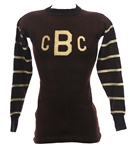 1910s CBC Game Worn Wright & Ditson Long Sleeve Wool Football Jersey (MEARS LOA)
