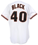 1993 Bud Black San Francisco Giants Game Worn Home Jersey (MEARS LOA/Team COA)