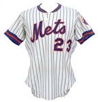 1982 Brian Giles/Doug Flynn New York Mets Home Jersey (MEARS LOA)