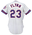 1982 Brian Giles/Doug Flynn New York Mets Home Jersey (MEARS LOA)