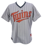 1984-87 Kenosha Twins Game Worn Road Jersey w/ Stirrup (MEARS LOA)