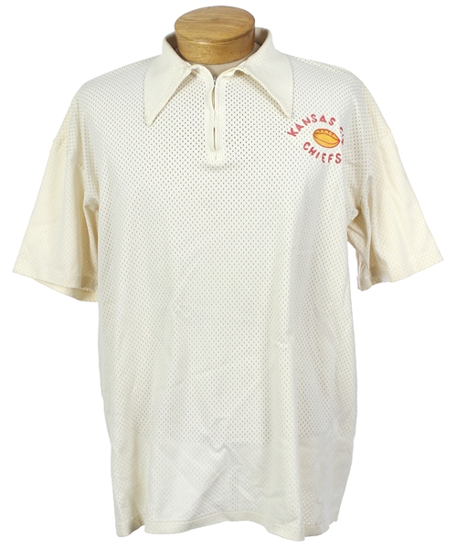 1970s Kansas City Chiefs Coaches Mesh Polo Shirt (MEARS LOA) 