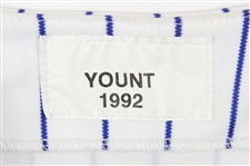 1992 Robin Yount Milwaukee Brewers Signed Jersey (JSA)