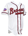 1997 Keith Lockhart Atlanta Braves Signed Game Worn Home Jersey (MEARS LOA/JSA)
