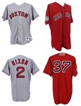 1994-2004 Boston Red Sox Game Worn Jerseys - Lot of 2 w/ Otis Nixon & More (MEARS LOA)
