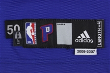 2006-07 Chris Webber Detroit Pistons Game Worn Road Jersey (MEARS A10) “Provenance From PC Richard & Sons Electronic Company”