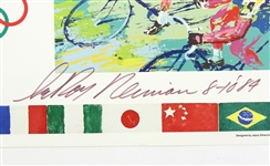 1984 Los Angeles Summer Olympics Memorabilia - Lot of 5 w/ Commemorative Medal, LeRoy Neiman/St. Jivago Signed Lithographs & More (JSA)