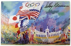 1984 Los Angeles Summer Olympics Memorabilia - Lot of 5 w/ Commemorative Medal, LeRoy Neiman/St. Jivago Signed Lithographs & More (JSA)