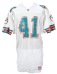 1993 Keith Byars Miami Dolphins Game Worn Road Jersey (MEARS LOA)
