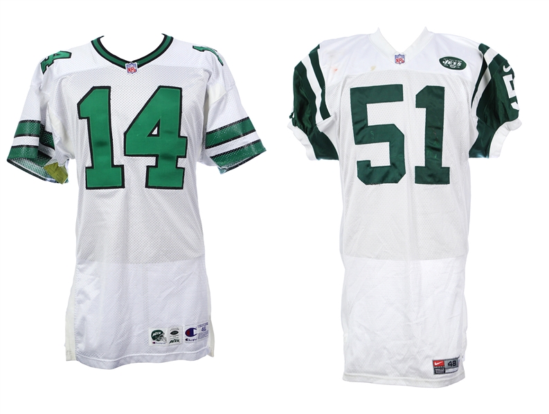 1996-2000 Neil ODonnell Bryan Cox Miami Dolphins Game Worn Road Jerseys - Lot of 2 (MEARS LOA)