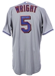 2008 David Wright New York Mets Signed Game Worn Road Jersey (MEARS A10/JSA) “Provenance From PC Richard & Sons Electronic Company”
