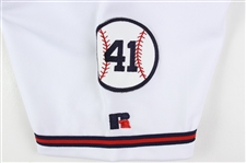 2001 Rafael Furcal Atlanta Braves Signed Game Worn Home Jersey (MEARS A10/JSA) “Provenance From PC Richard & Sons Electronic Company”