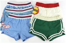 1970's-80's NCAA & NBA Game Worn Uniform Shorts - Lot of 20 w/ Darryl Dawkins 76ers, Walter Davis Nuggets & More (MEARS LOA)