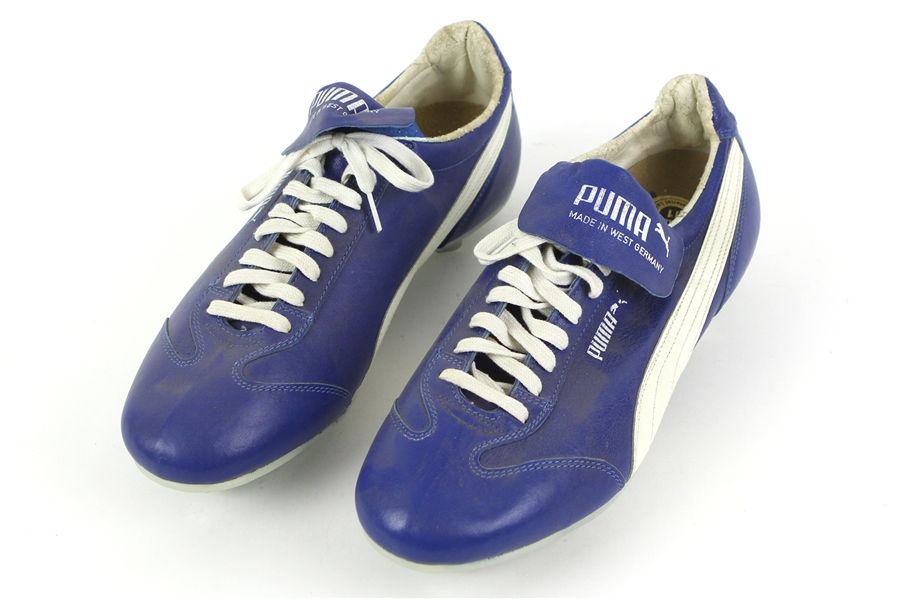 1985 George Brett Kansas City Royals Puma Cleats (MEARS LOA)