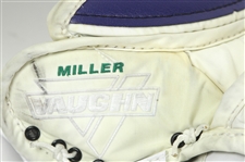2014-15 Ryan Miller Vancouver Canucks Game Used Goaltender's Glove & Blocking Pad (MEARS LOA)