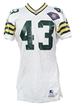1985-94 Green Bay Packers Game Worn Apparel - Lot of 2 w/ Brian Noble Helmet & Jeff Thomason Jersey (MEARS LOA)