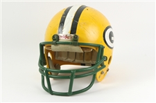 1985-94 Green Bay Packers Game Worn Apparel - Lot of 2 w/ Brian Noble Helmet & Jeff Thomason Jersey (MEARS LOA)