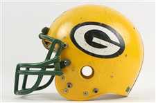1985-94 Green Bay Packers Game Worn Apparel - Lot of 2 w/ Brian Noble Helmet & Jeff Thomason Jersey (MEARS LOA)