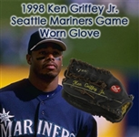1998 Ken Griffey Jr. Seattle Mariners Game Worn Rawlings Glove (MEARS LOA) “Finest Example Known In The Hobby!”