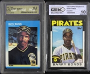 1986-1987 Barry Bonds Pittsburgh Pirates USA Sportcards & Gem Trading Cards