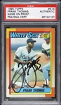 1990 Frank Thomas Chicago White Sox Autographed Topps Rookie Card (PSA/DNA Slabbed)