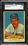 1954 Nelson Fox Chicago White Sox Red Heart Dog Food Card (SGC 80)