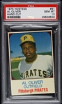 1975 Al Oliver Pittsburgh Pirates Hostess Hand Cut #81 Card (PSA Gem MT 10)