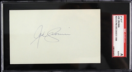 1926-1945 Joe Cronin Washington Senators Boston Red Sox Signed 3x5 Index Card (SGC Slabbed)