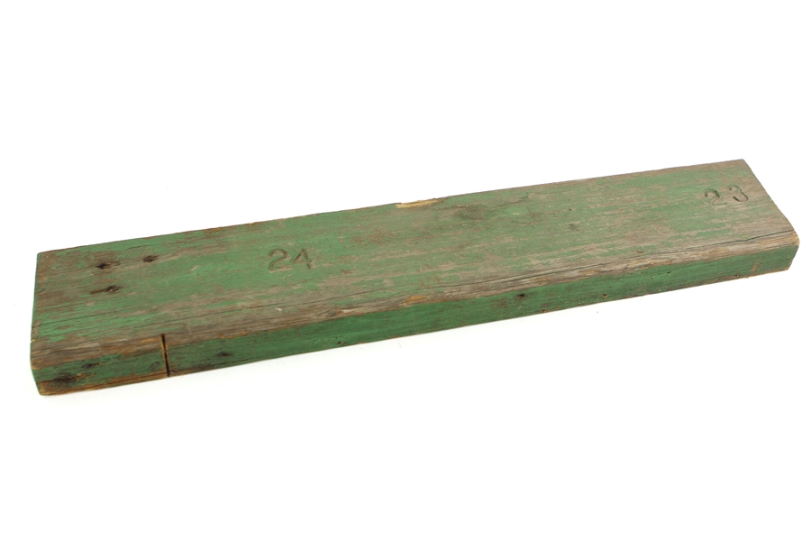 1957-70 Green Bay Packers New City Stadium/Lambeau Field 5" x 26" Original Wooden Bleacher Section (MEARS LOA/Notarized Letter)