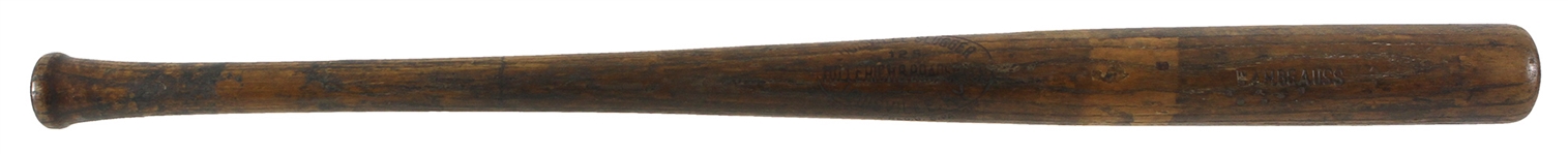 1917-1922 Bill Wambsganss Cleveland Indians H&B Louisville Slugger Professional Model Game Used Side Written (6-3-22) Game Used Bat (MEARS A10) “Famous For His Unassisted World Series Triple Play” 