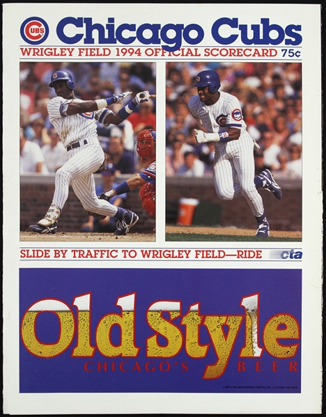 1994 Michael Jordan Chicago White Sox Official Program