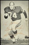 1960s Henry Jordan Green Bay Packers 3.5” x 5.5” B&W Card (JSA)
